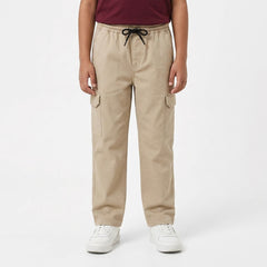 Boys Beige Cargo Trouser lifestyle view