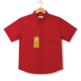Boys Red Half Sleeve Shirt for kids