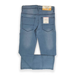 Light Blue Denim Jeans – Carrot Fit