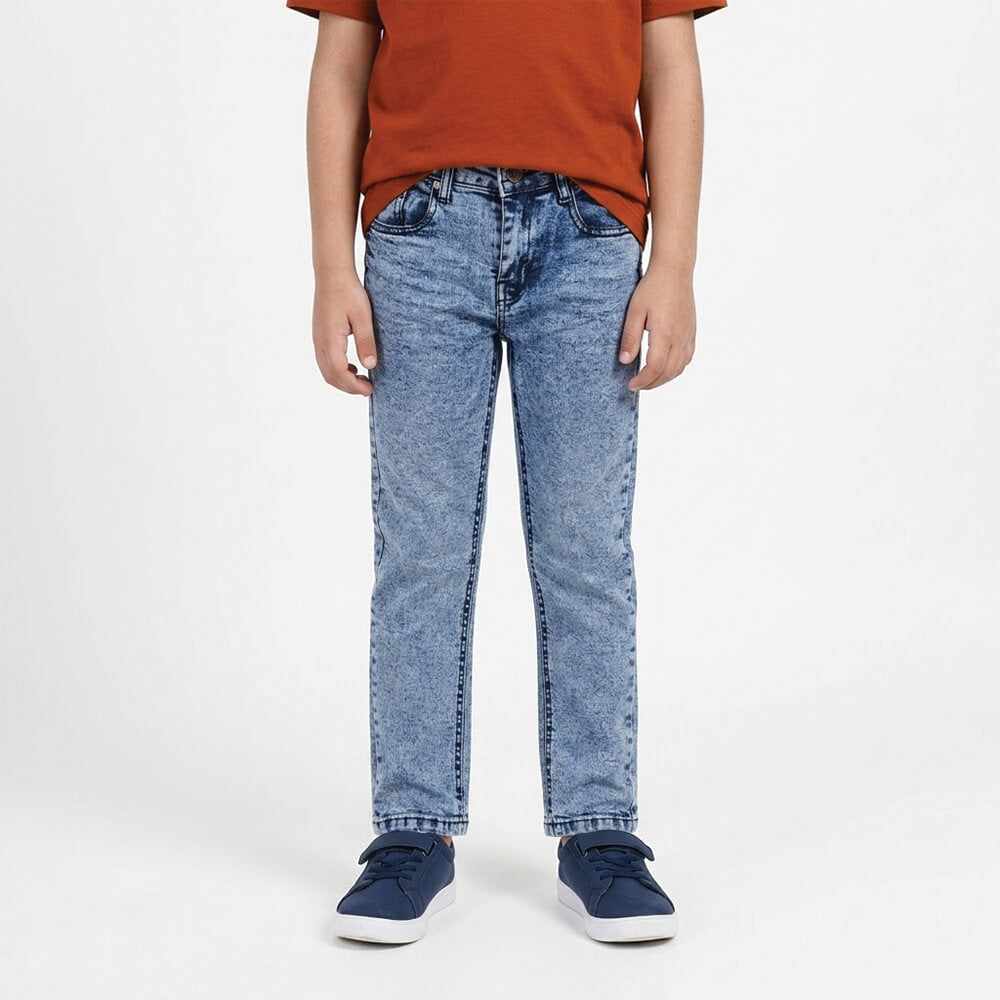 Boys Light Blue Denim Jeans lifestyle view