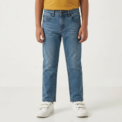 Boys Sky Blue Denim Jeans lifestyle view