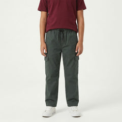 Boys Grey Cargo Trouser lifestyle view